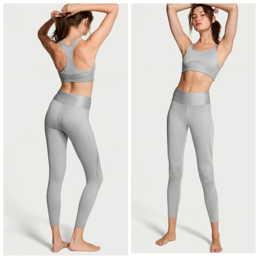 NWT Victoria’s Secret Sport Shine Essential Leggings, Rare, Size M - Picture 2 of 16